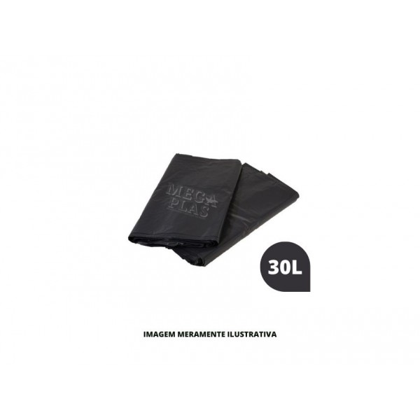 SACO DE LIXO - MEGAPLAS - 4UN 30 LITROS - CX100
